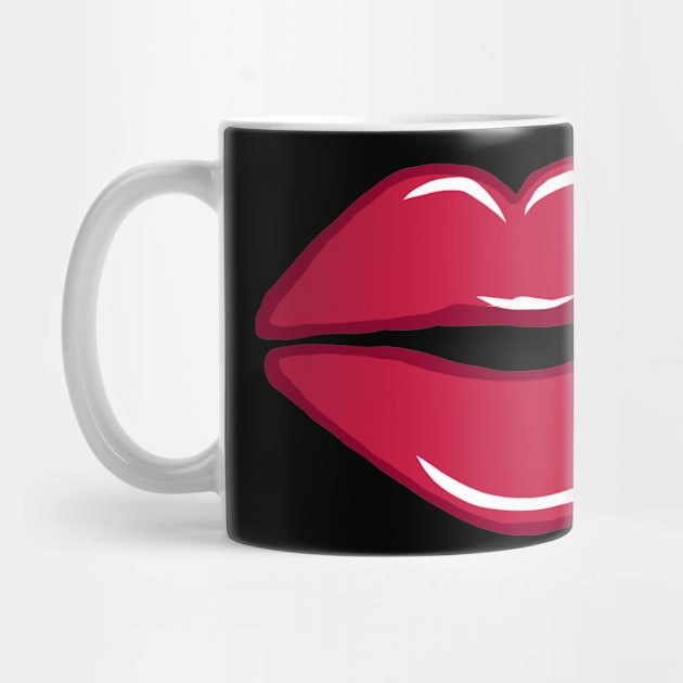 Full lips girlie lips kissing mouth red mouth lip by KK-Royal